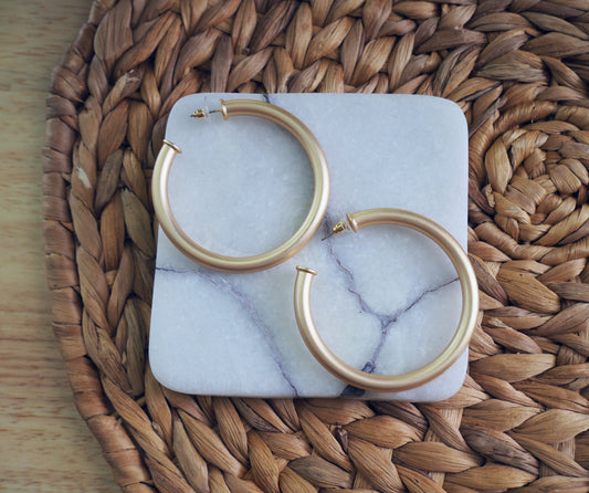 Chunky Gold Hoop